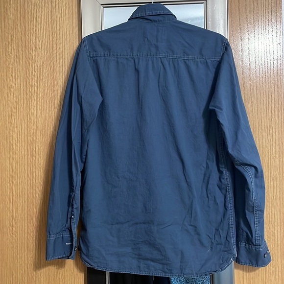 Wrangler button up long sleeve blue Western shirt size Small 2 chest pockets - Picture 7 of 9